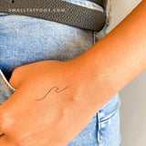 Minimalist Wave Temporary Tattoo (Set of 3)