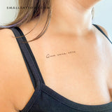 Que Sera, Sera Temporary Tattoo (Set of 3)