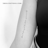 Don't Forget To Love Yourself Temporary Tattoo (Set of 3)