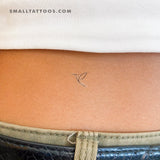 Small Minimalist Hummingbird Temporary Tattoo (Set of 3)