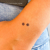 Paw Print Couple Temporary Tattoo (Set of 3)