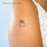 Claddagh Temporary Tattoo - Set of 3