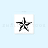 Nautical Star Temporary Tattoo (Set of 3)