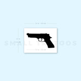 Rihanna Gun Temporary Tattoo (Set of 3)