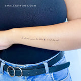 I Love You To The Moon And Back Temporary Tattoo (Set of 3)
