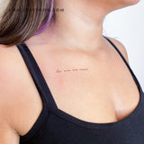La Vie En Rose Temporary Tattoo (Set of 3)