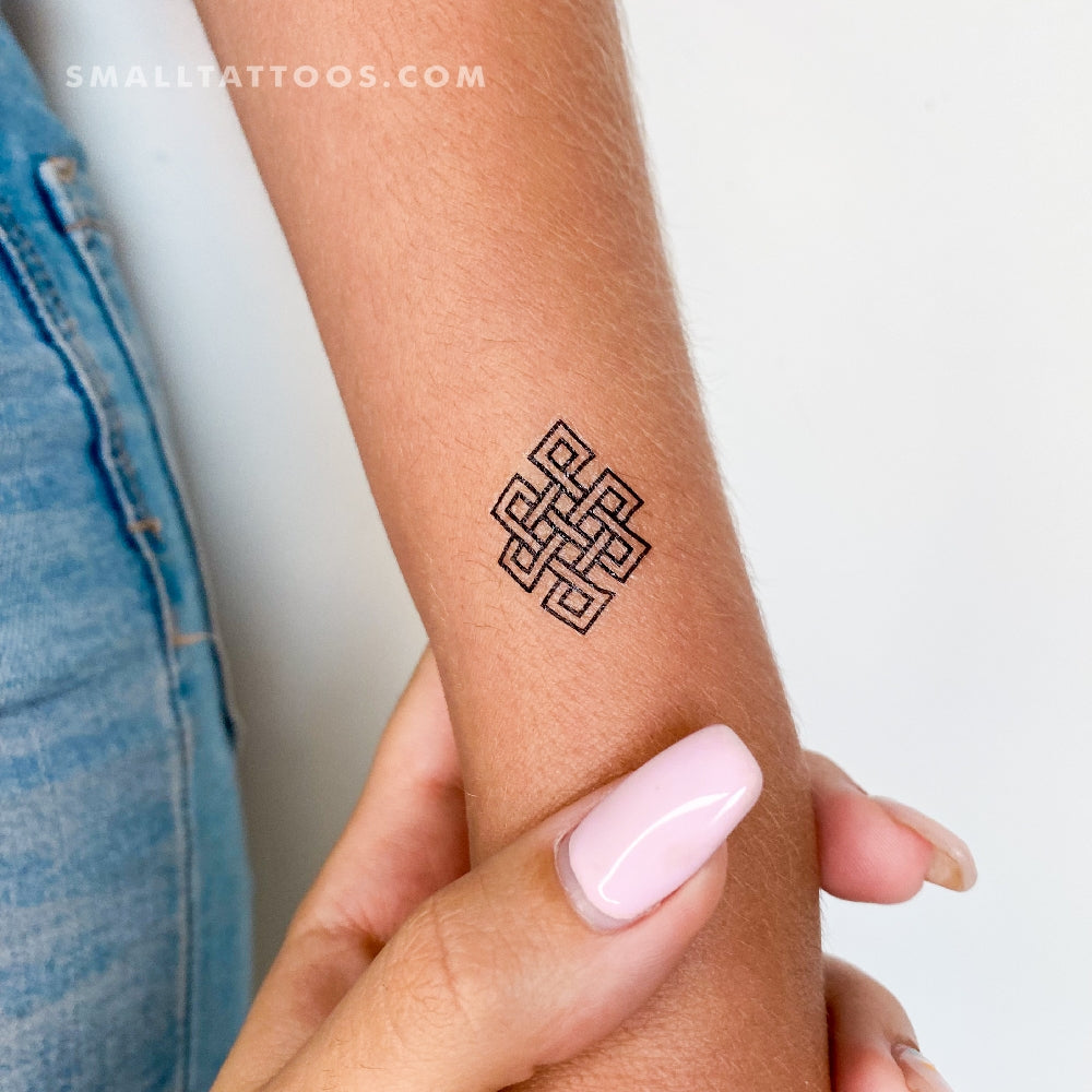 Tatuaje temporal de nudo infinito (juego de 3)