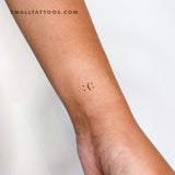 Happy and Sad Smiley Temporary Tattoo (Set of 3)