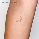 Cardinal Bird Temporary Tattoo (Set of 3)