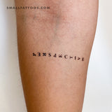 Perspective Temporary Tattoo (Set of 3)