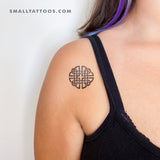 Dara Knot Temporary Tattoo - Set of 3