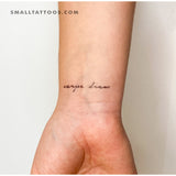 Carpe Diem Temporary Tattoo (Set of 3)