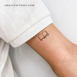 Book Temporary Tattoo (Set of 3)
