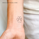 Paw Print Temporary Tattoo (Set of 3)