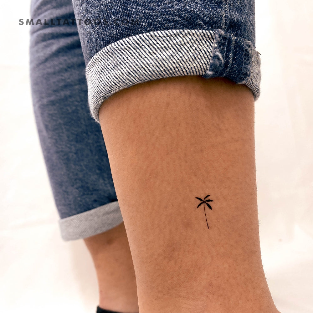 Tatuaje temporal de palmera datilera (juego de 3)