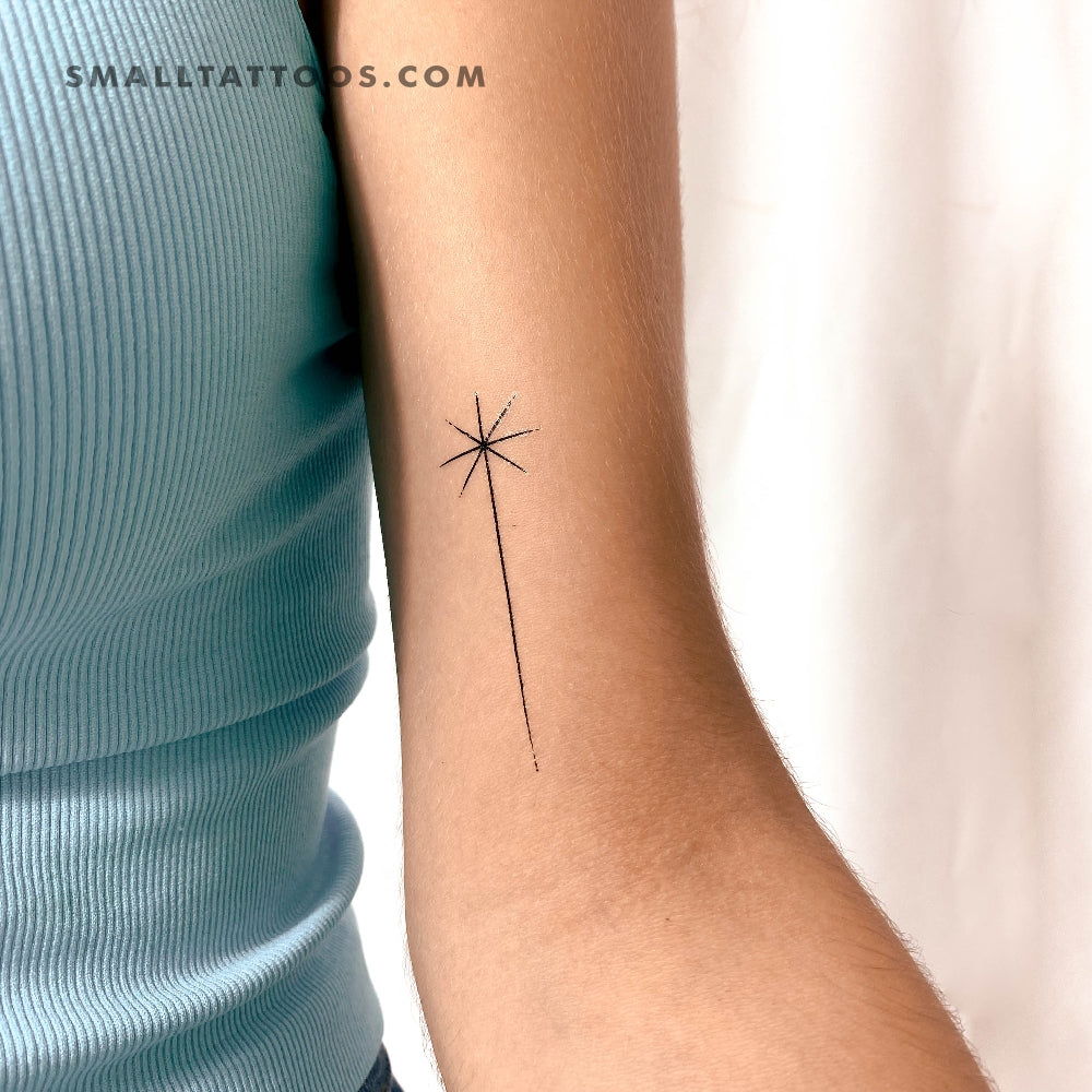 Shooting Star Temporary Tattoo (Set of 3), image size:1000x1000