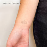 Sacred Lotus Flower Temporary Tattoo (Set of 3)