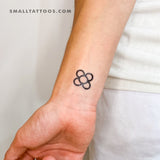 Flower Of Barcelona Temporary Tattoo - Set of 3