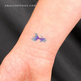 Blue Betta Fish Temporary Tattoo by Zihee (Set of 3)