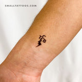 TCB Band Logo Temporary Tattoo (Set of 3)