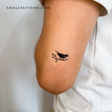 Bird On A Branch Temporary Tattoo (Set of 3)