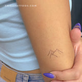 Alpine Glacier Temporary Tattoo (Set of 3)