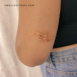 The Creation Hands and Sun Temporary Tattoo - Set of 3