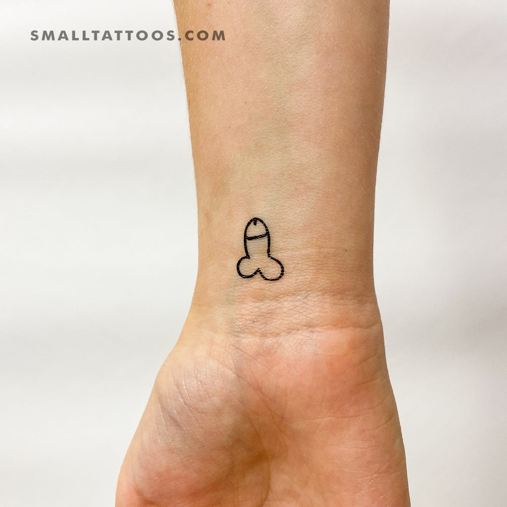Penis Temporary Tattoo - Set of 3