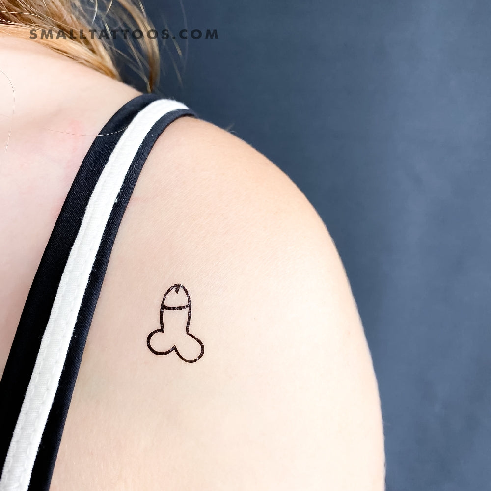 Penis Temporary Tattoo - Set of 3