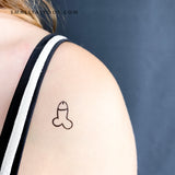 Penis Temporary Tattoo - Set of 3