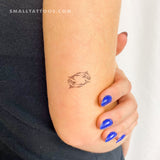 Fish Couple Temporary Tattoo - Set of 3