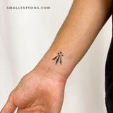 Celtic Awen Symbol Temporary Tattoo - Set of 3
