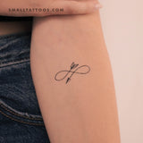 Infinity Arrow Temporary Tattoo (Set of 3)