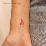 Pink Ribbon Temporary Tattoo (Set of 3)