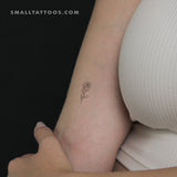 Fine Line Rose Temporary Tattoo (Set of 3)