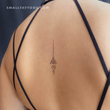 Fine Line Unalome Temporary Tattoo - Set of 3