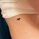 Black Horse Temporary Tattoo - Set of 3