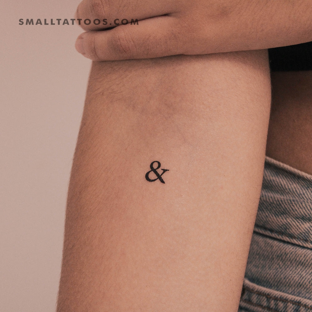 Tatuaje temporal de Ampersand (juego de 3)
