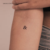 Ampersand Temporary Tattoo (Set of 3)