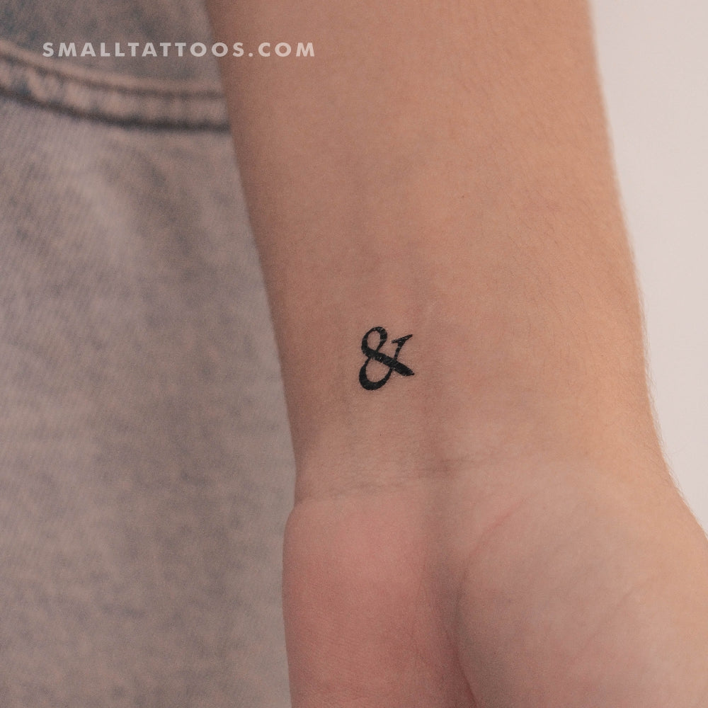 Tatuaje temporal de Ampersand (juego de 3)