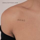 Five Alchemical Symbols Temporary Tattoo (Set of 3)