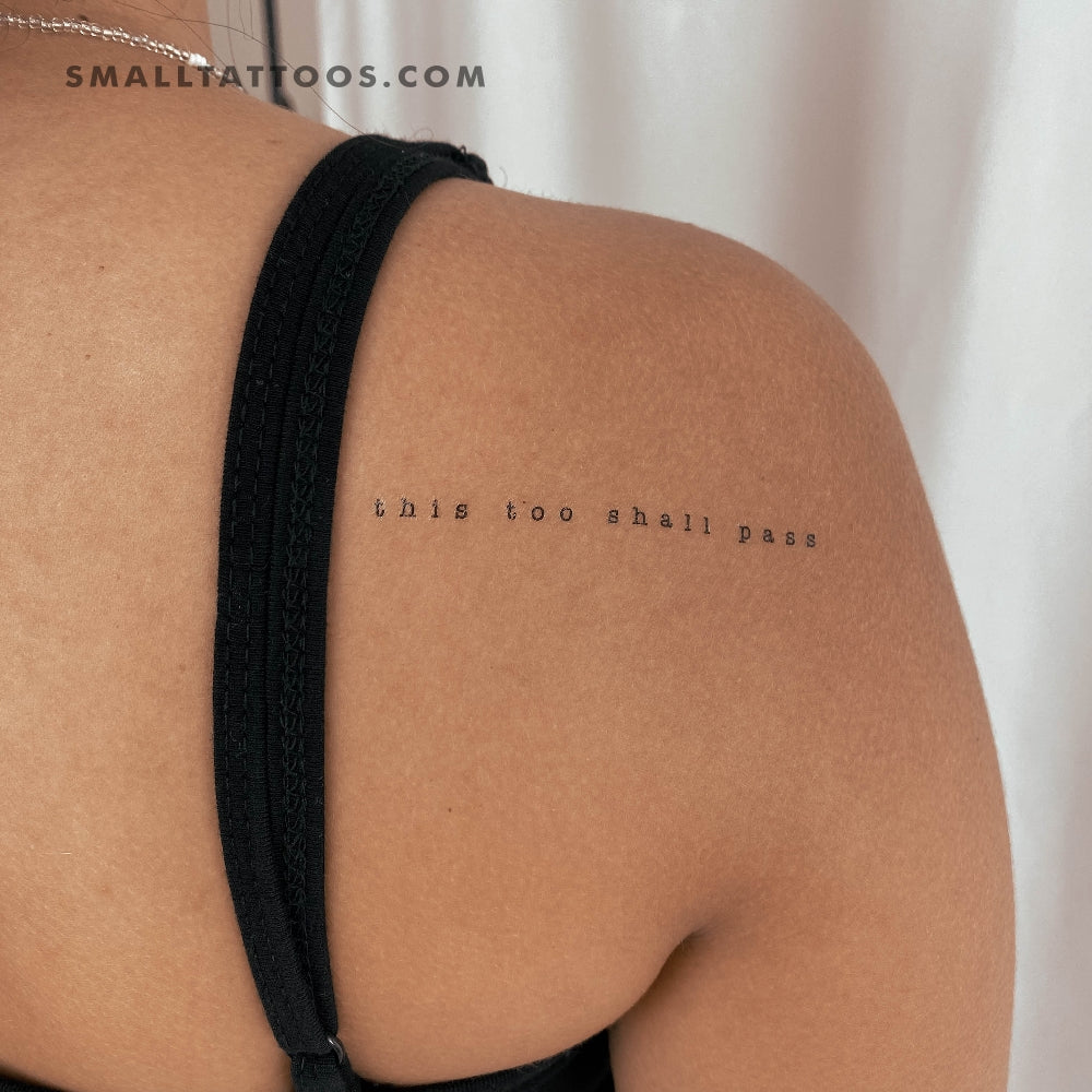 Tatuaje temporal "Esto también pasará" (3 unidades)