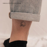 Sea Sunset Temporary Tattoo (Set of 3)