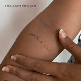 Handwritten Font Still I Rise Temporary Tattoo (Set of 3)