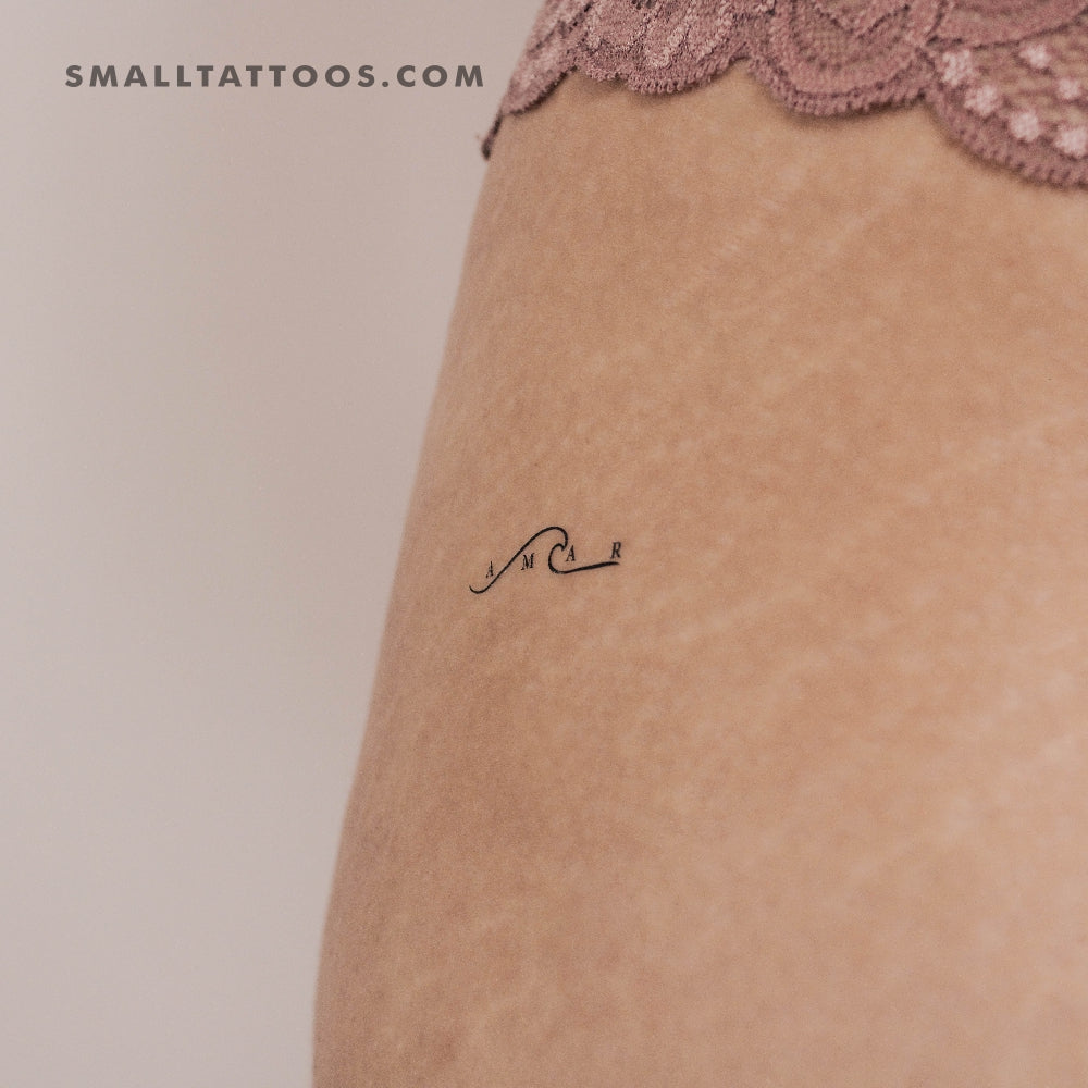 Amar Wave Temporary Tattoo (Set of 3)