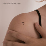 Algiz Rune Temporary Tattoo (Set of 3)