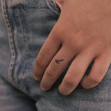 D Handwritten Letter Temporary Tattoo (Set of 3)