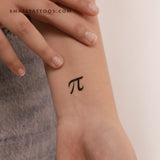 Pi Temporary Tattoo (Set of 3)