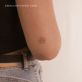 Sun and Wave Temporary Tattoo (Set of 3)