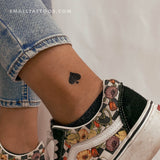 Spades Suit Temporary Tattoo (Set of 3)